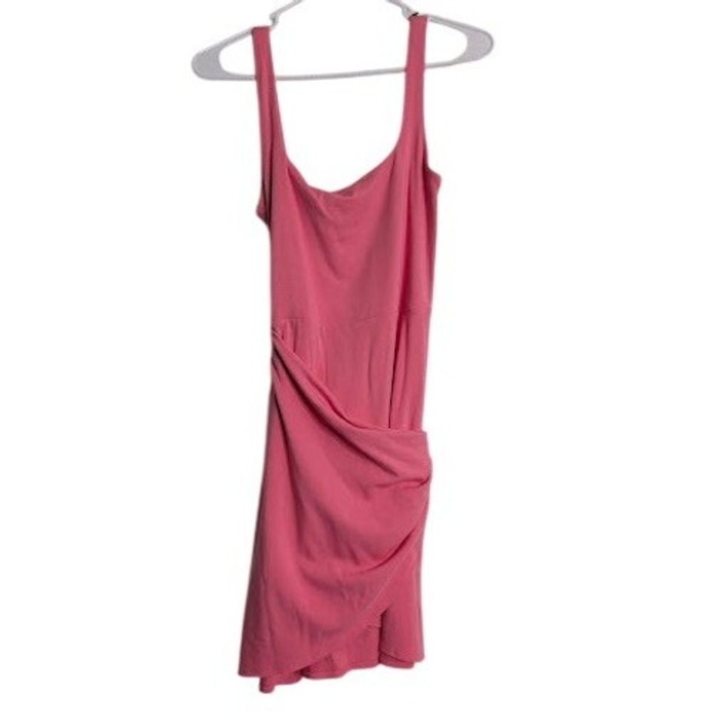 Wilfred Saturn Mini Tank Dress Pink Faux Wrap Tie Waist Size‎ Medium Comfort